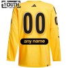 Børn All-Star 2024 Trøje Tilpasset NHL Game Adidas x Drew House Gul Authentic